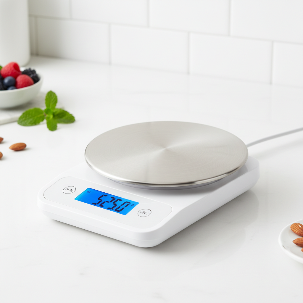 Digital Food Kitchen Scale Stainless Steel with LCD Display