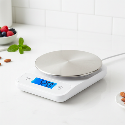 Digital Food Kitchen Scale Stainless Steel with LCD Display