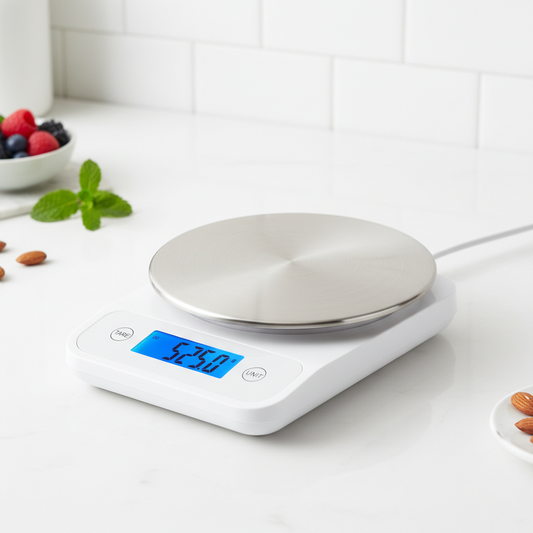 Digital Food Kitchen Scale Stainless Steel with LCD Display