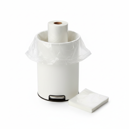 Clear Small Trash Bags 2.6 Gallon Wastebasket Bin Liners 220 Count