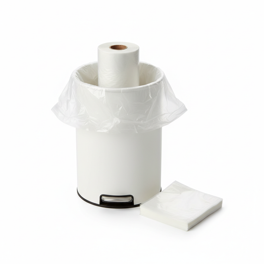 Clear Small Trash Bags 2.6 Gallon Wastebasket Bin Liners 220 Count