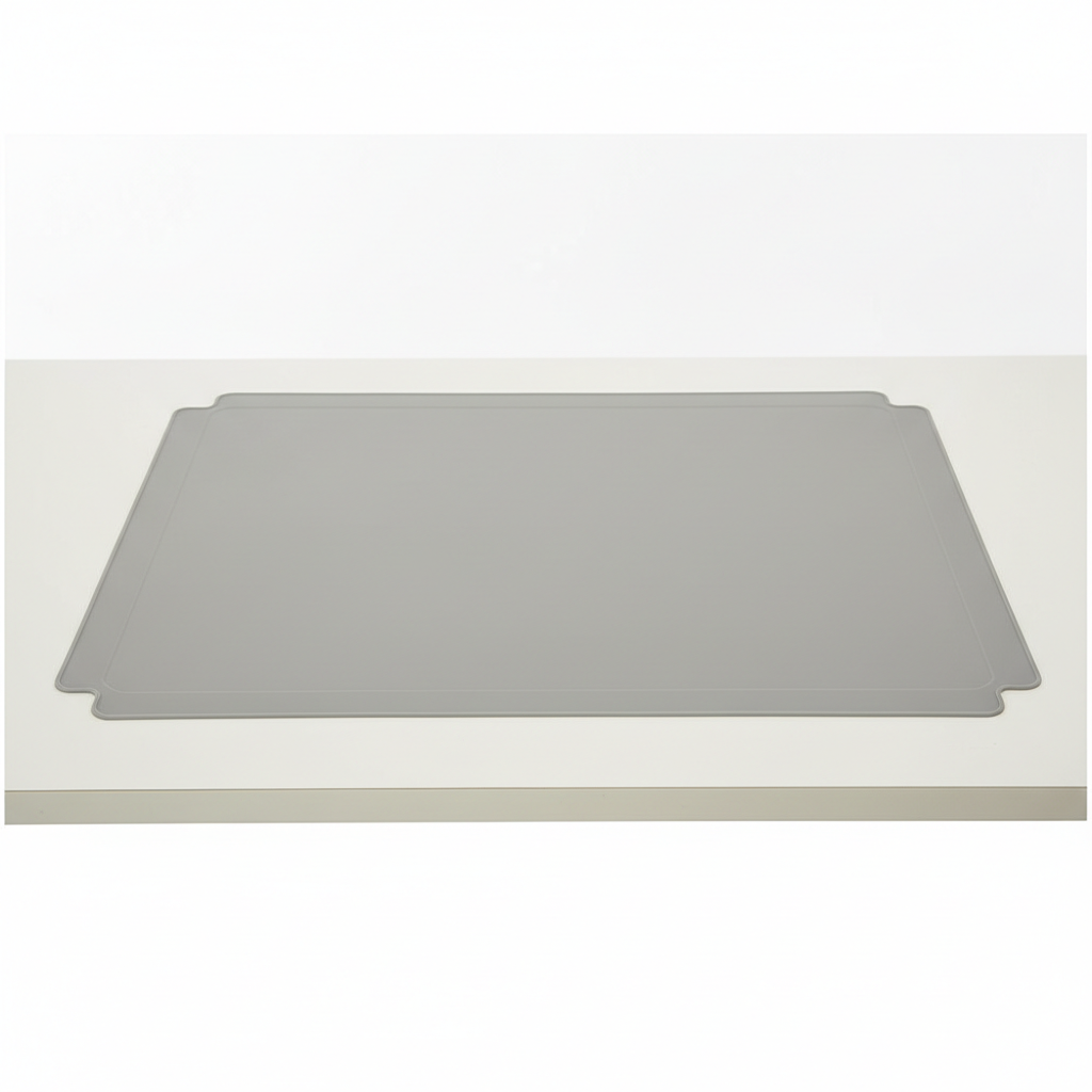 X-large reusable silicone table mat laid flat on a clean dining table surface