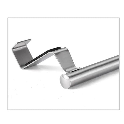 Towel Rack Over Door Towel Bar Hanging Holder Stainless Steel Bathroom Kitchen Cabinet Towel Rag Rack Shelf Hanger Tool Gadget